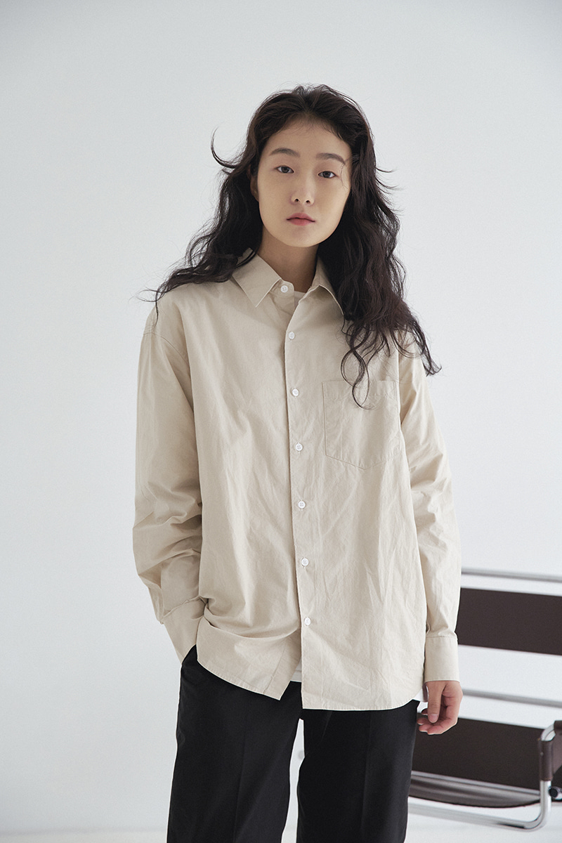 Relaxed Daily Shirts (Light Beige)