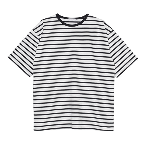Half Sleeved Striped T-shirts (White)