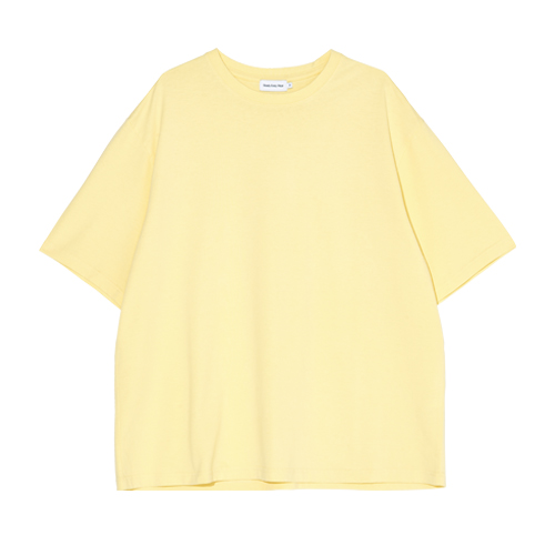 (2023 S/S)  Relaxed Short Sleeved T-shirts (Lemon)