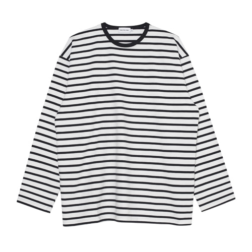 Long Sleeved Striped T-shirts (White)