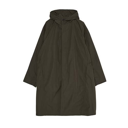 Hooded Rain Coat (Dark Khaki)