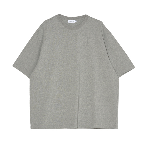 Relaxed Short Sleeved T-shirts (Grey Melange)