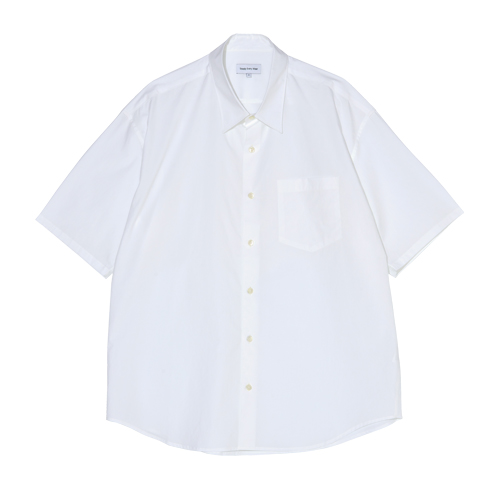 Short Sleeved Cotton Shirts (White)