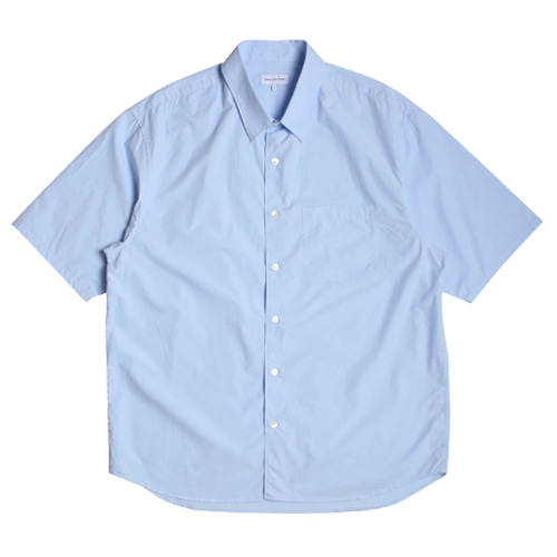20ss Relaxed Half Sleeved Daily Shirts (Sky Blue)