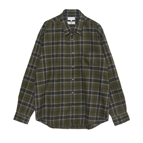 Relaxed Flannel Check Shirts (Khaki)