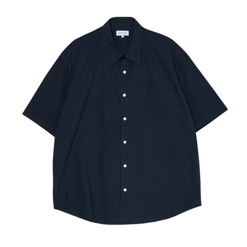 Short Sleeved Cotton Shirts (Dark Navy)