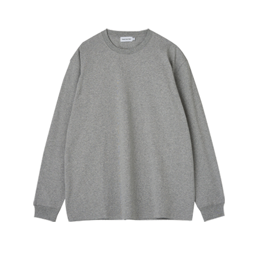 Relaxed Long Sleeved T-shirts (Grey Melange)