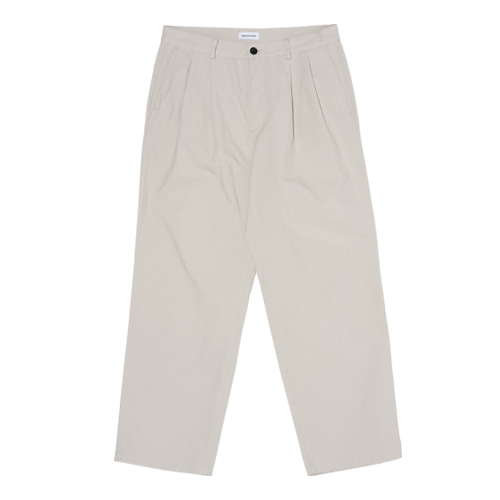 Relaxed 2 Pleats Pants (Sand Beige)