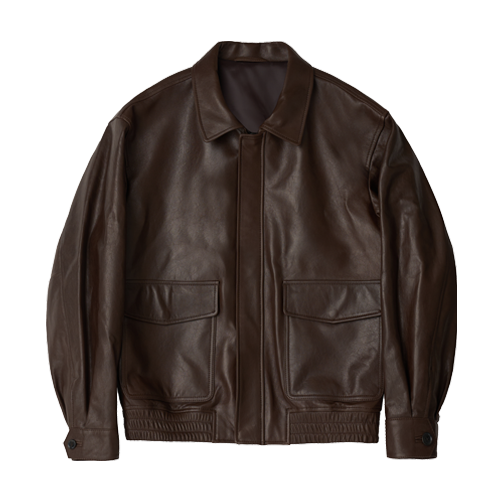 [3/29 예약배송] [SEW] A2 Leather Jacket (Dark Brown)