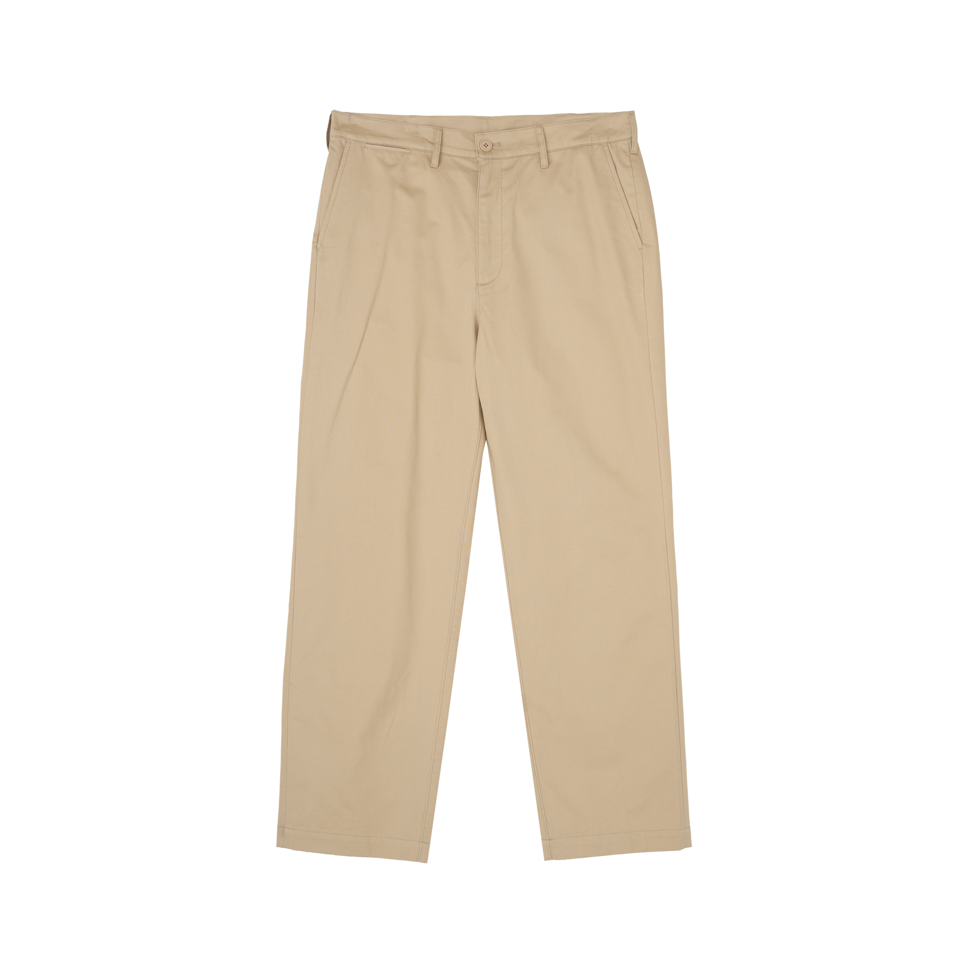 Regular Cotton Pants (Beige)
