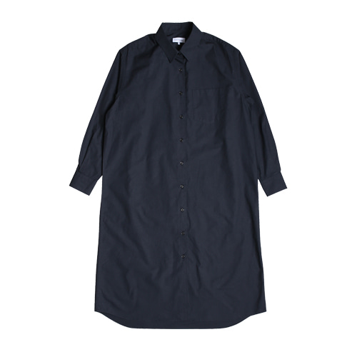 Relaxed Daily Shirts One-Piece (Dark Navy)