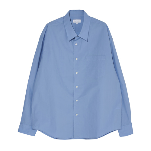 Light Relaxed Daily Shirts (Sax Blue)