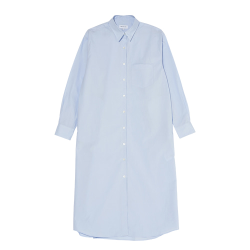 Relaxed Daily Shirts One-Piece (Sky Blue)