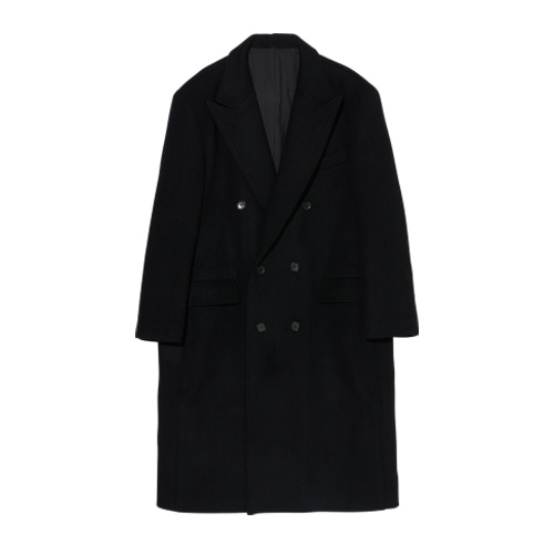 Double Breasted Chester Coat (Black)