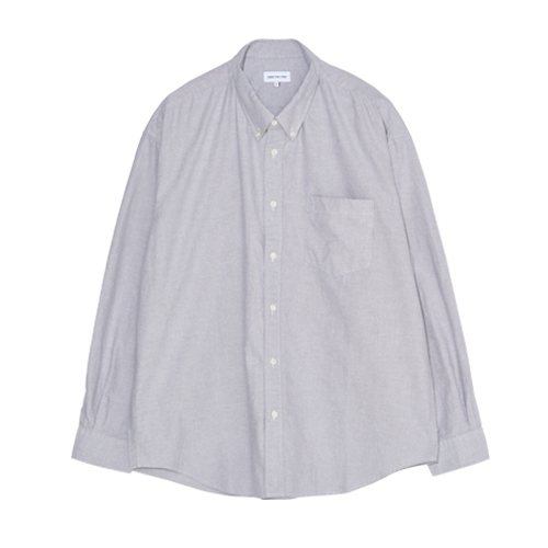 Relaxed Oxford B/D Shirts (Light Grey)
