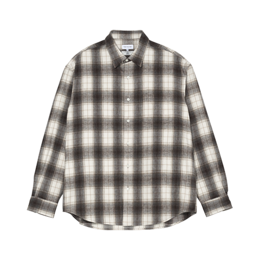 Relaxed Flannel Shirts (Brown)