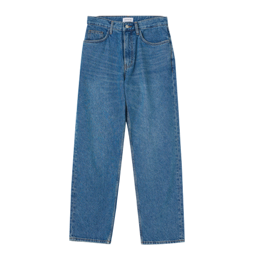 Regular Straight Denim Pants (Medium Blue 2)