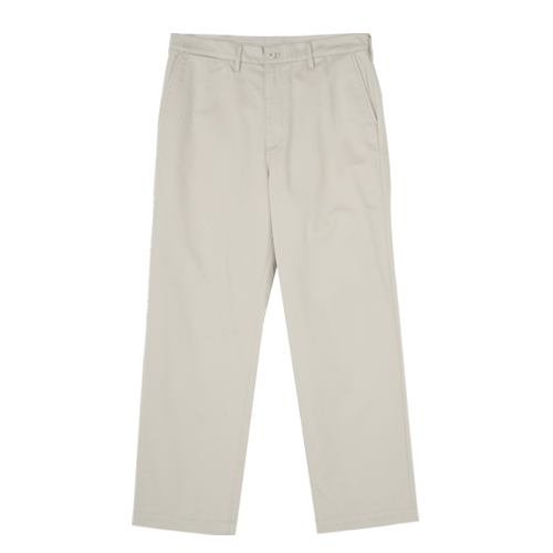 Regular Cotton Pants (Sand Beige)