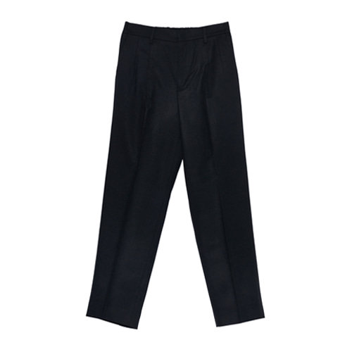 Relaxed Cashmere Wool Pants (Black)
