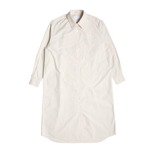 Relaxed Daily Shirts One-Piece (Light Beige)