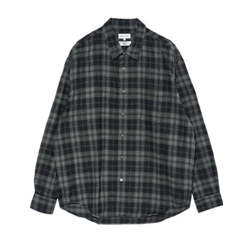 Relaxed Flannel Check Shirts (Black)