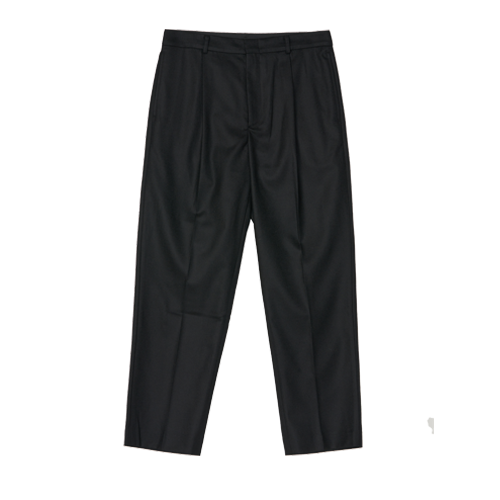 Relaxed Wool Pants (Black)