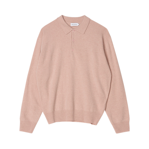 Cozy Wool Cashmere Collar Knit (Light Pink)