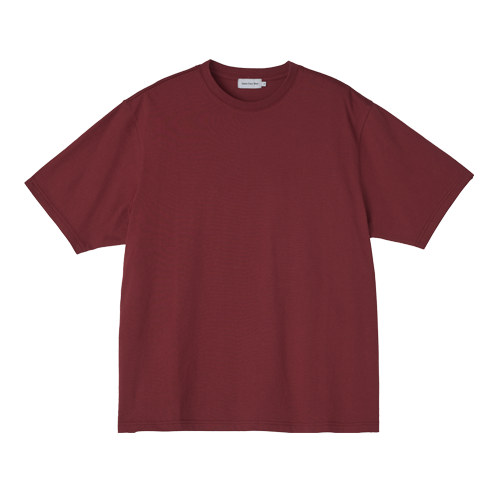 Relaxed Short Sleeved T-shirts (Burgundy)