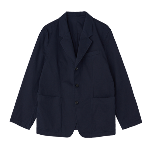 [SEW] Cotton Sports Jacket (Navy)