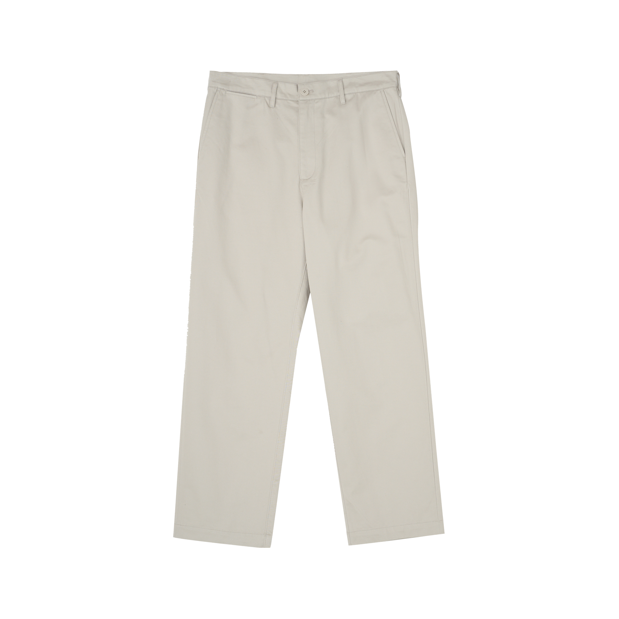 Regular Cotton Pants (Sand Beige)