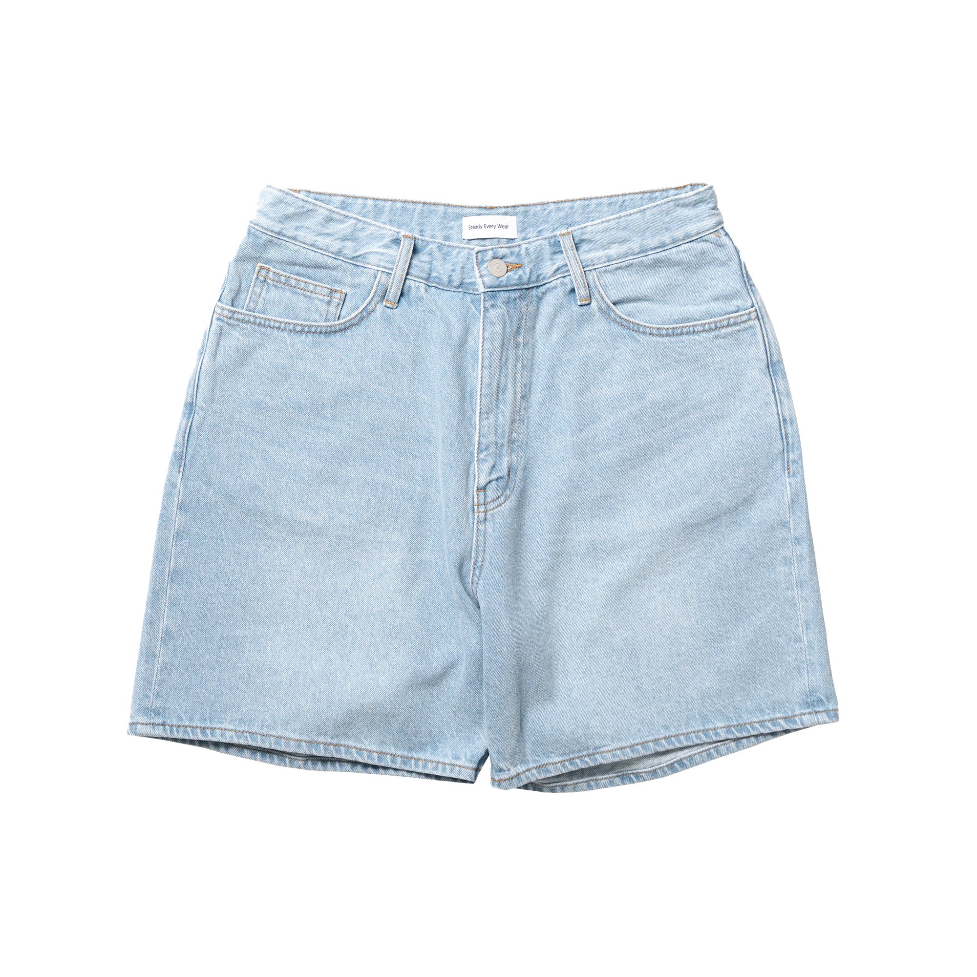 Regular Denim Shorts (Light Blue)